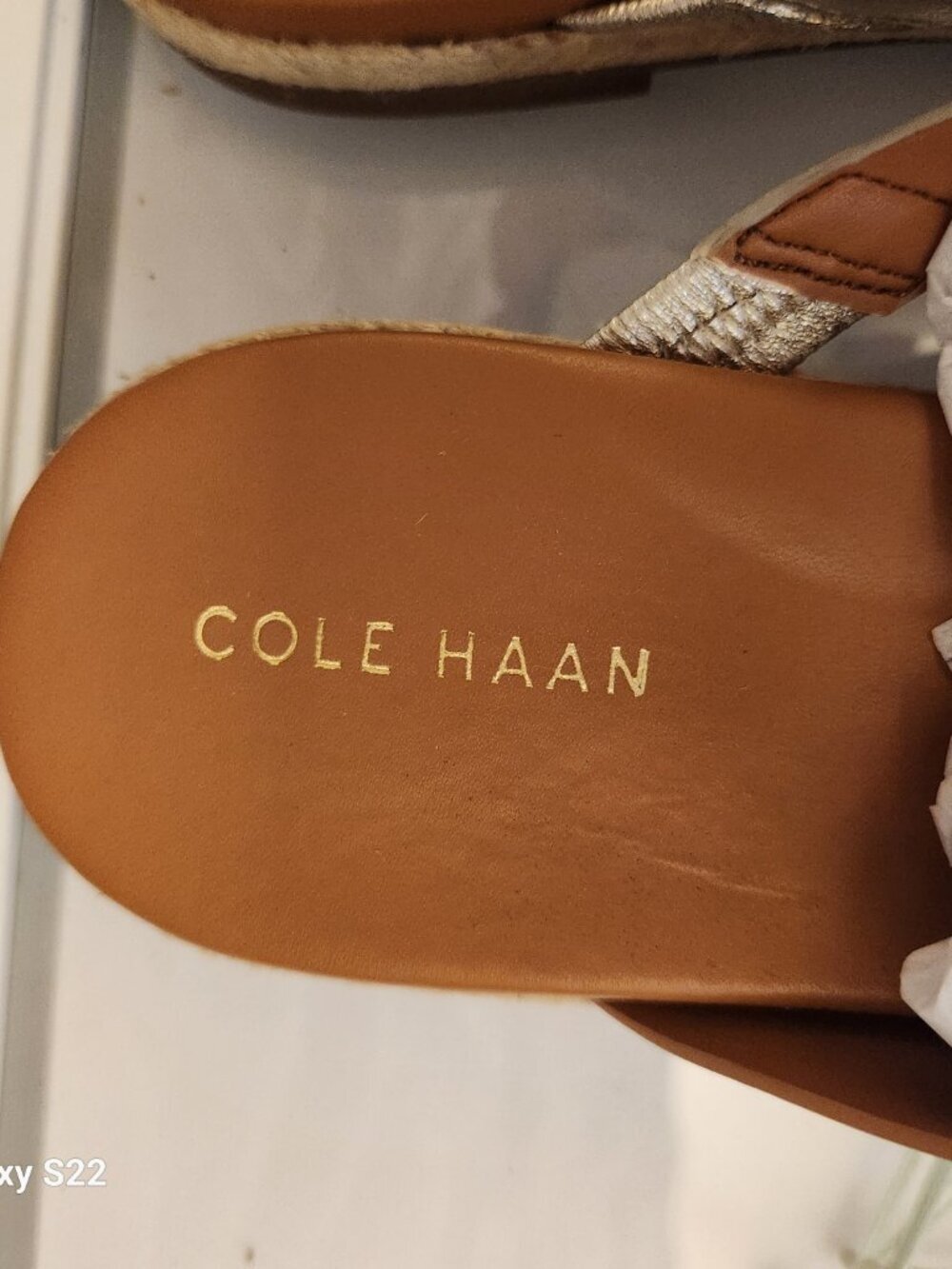 Cole Haan Leather Multi Strap Slide Sandals. NIB. Size 7 - Picture 5 of 12